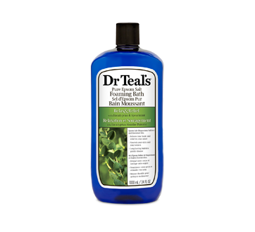 Image of product Dr Teal's - Foaming Bath Relax & Relief, 1000 ml, Eucalyptus and spearmint