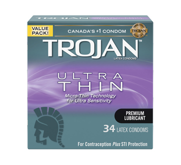 Image of product Trojan - Ultra Thin Condoms, 34 units