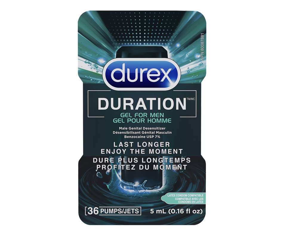 Durex Duration, Delay Gel For Men, 5 ml Durex Lubricants Jean Coutu