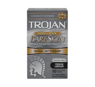Image of product Trojan - BareSkin Non-Latex Condoms, 10 units