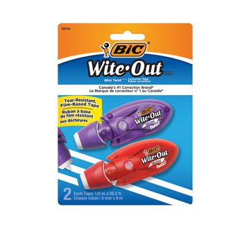 Wipe-Out Mini Twist Correction Tape, 2 units