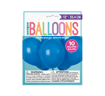 Ballon 12 inches, 10 units, Blue