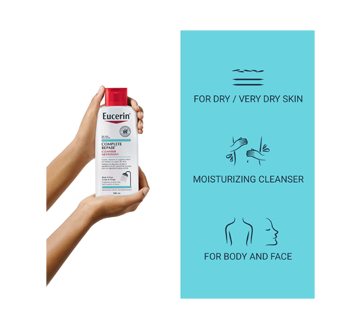 Image 2 of product Eucerin - Complete Repair Face & Body Cleanser for Dry to Very Dry Skin