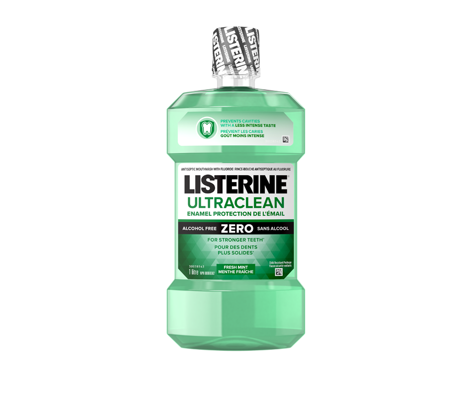 Zero Ultraclean Enamel Protect Antiseptic Mouthwash, Fresh Mint, 1 L