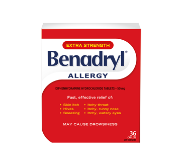 Image of product Benadryl - Allergy Tablet Extra Strength 50 mg, 36 units