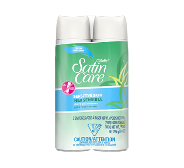 Satin Care Sensitive Skin Shave Gel for Women, 2 x 198 g