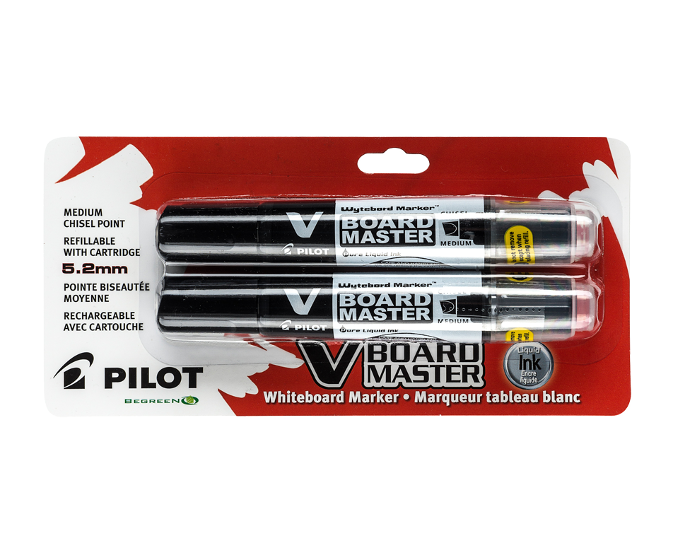 VBoard Master Markers, 2 units Pilot Writing instruments Jean Coutu
