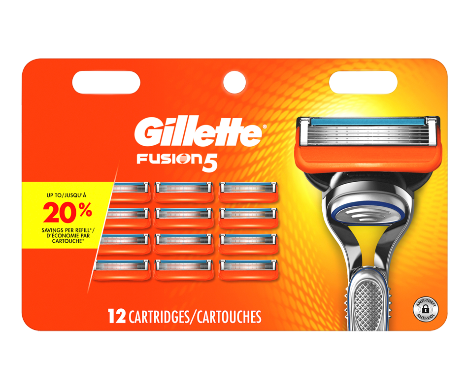Fusion5 Cartridges, 12 units Gillette Manual razor Jean Coutu