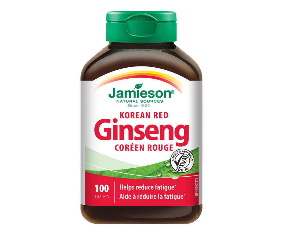 Korean Red Ginseng, 100 units Jamieson Energy Jean Coutu