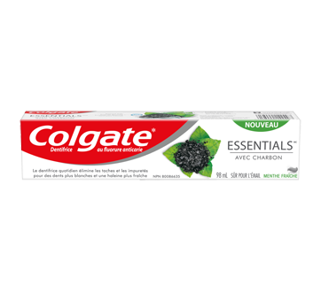 Image of product Colgate - Essentials with Charcoal Toothpaste, 98 ml