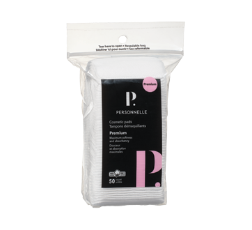 Cosmetic Pads, 50 units, squares