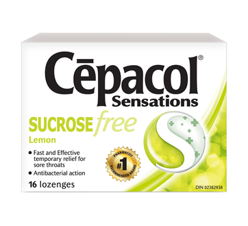 Image 1 of product Cépacol - Sensations Sore Throat Lozenges, Lemon, 16 units