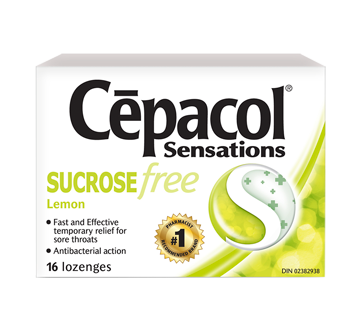 Image 2 of product Cépacol - Sensations Sore Throat Lozenges, Lemon, 16 units
