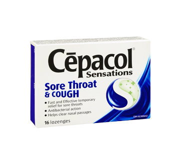 Image 2 of product Cépacol - Sensations Sore Throat and Cough, Sore Throat Lozenges, 16 units