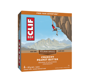 Energy Bar, 6 x 68 g, Crunchy Peanut Butter