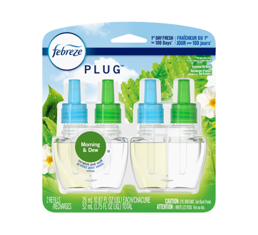 Plug Air Freshener Refill, 2 x 26 ml, Morning & Dew