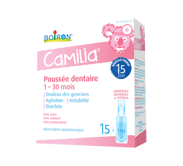 Image 4 of product Boiron - Camilia Teething, 15 x 1 ml