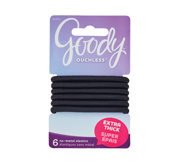 Ouchless No Metal Elastics 6 Units Thick Hair Goody Brush