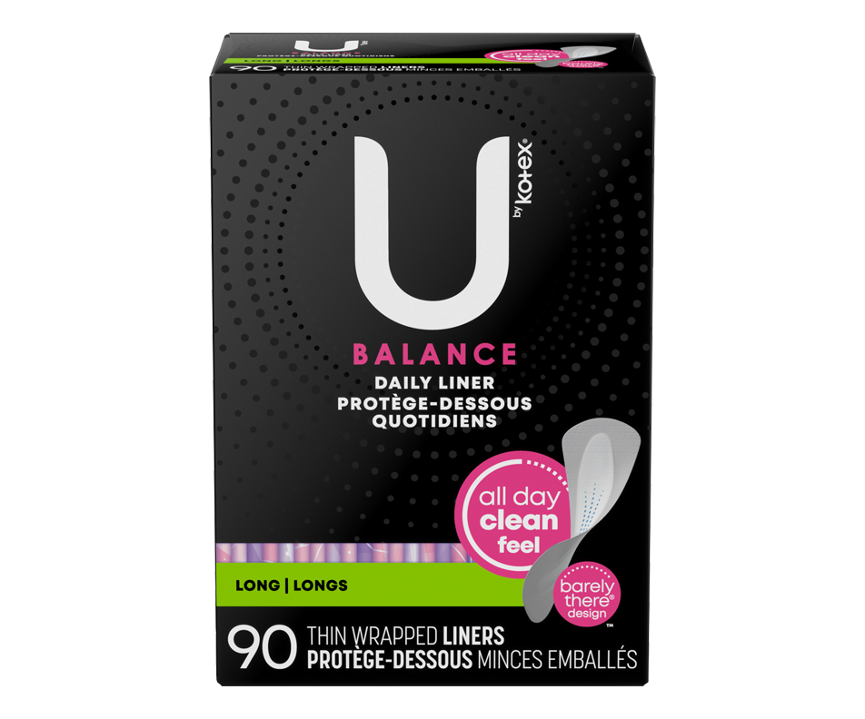 Balance Daily Wrapped Panty Liners, Light Flow, Long, 90 units U by