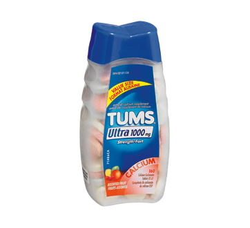 Image of product Tums - Tums Ultra Strength 1000 mg, 160 units, Assorted Fruit