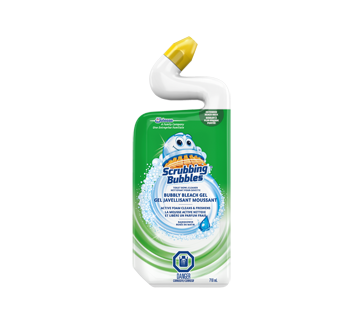 Bubbly Bleach Gel Toilet Bowl Cleaner, 710 ml, Rainshower