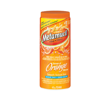 Image 2 of product Metamucil - 3 in 1 MultiHealth Fibre Supplement Powder, 425 g, Orange Flavour