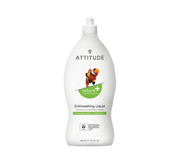 Nature + Technology Dishwashing Liquid, 700 ml, Green Apple & Basil