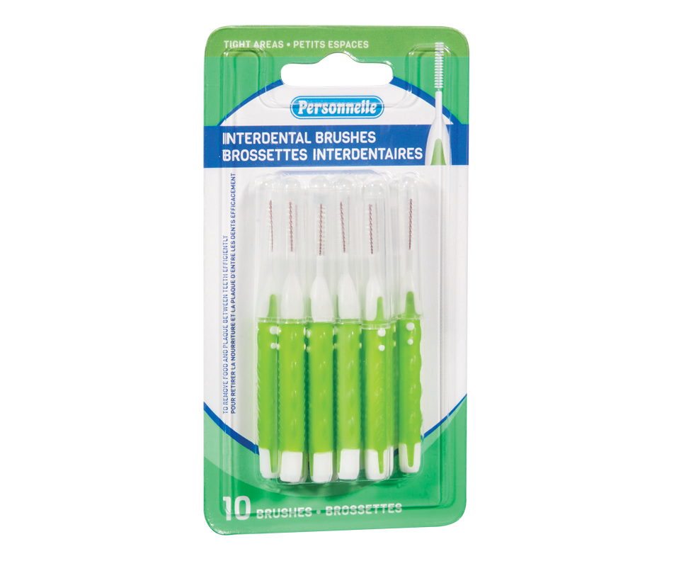 Interdental Brushes, Green, 10 units Personnelle Dental care