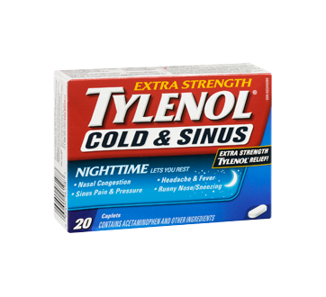 Image 2 of product Tylenol - Tylenol Cold & Sinus Extra Strength Nighttime Formula, 20 units
