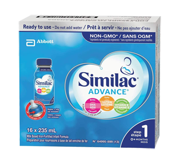 Similac Advance Step 1 Infant Formula, 16 x 235 ml