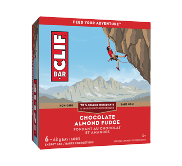 Image of product Clif Bar - Energy Bar, 6 x 68 g, Chocolate Almond Fudge