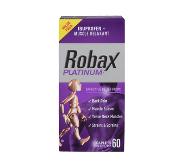 Image of product Robax - Robax Platinum Ibuprofen + Muscle Relaxant, 60 units