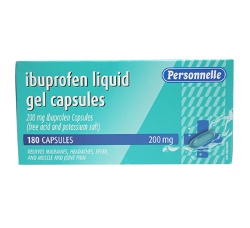 Image of product Personnelle - Ibuprofen Liquid Gel, 180 units