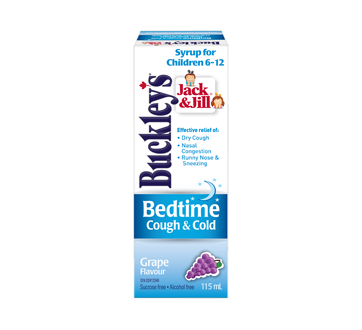 Image of product Buckley - Jack & Jill Syrup for Children Night, Cough & Cold, 115 ml, Grape