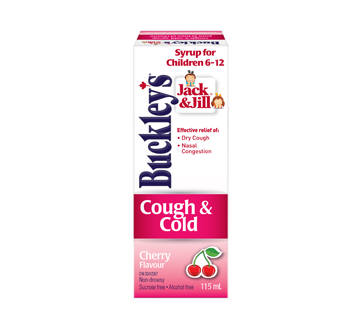 Image of product Buckley - Jack & Jill Syrup for Children, Cough & Cold, 115 ml, Cherry