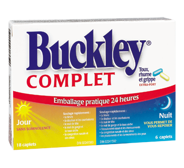 Image of product Buckley - Complete Cough, Cold & Flu Extra Strength Day and Night Formula, 18 + 6 units