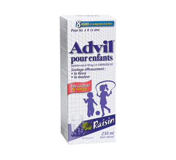 Image of product Advil - Advil Children's Suspension Dye-Free, 230 ml, Grape
