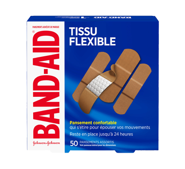 Image of product Band-Aid - Flexible Fabric Adhesive Bandages Family Pack, 50 units
