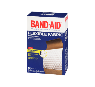 Image 1 of product Band-Aid - Flexible Fabric Adhesive Bandages Extra Large, 10 units