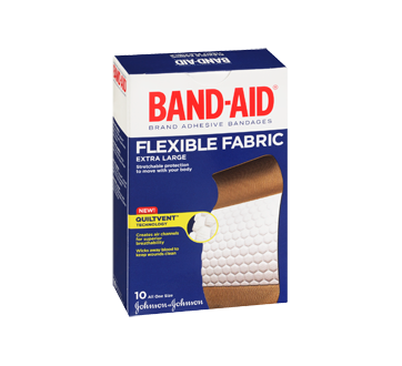 Flexible Fabric Adhesive Bandages Extra Large, 10 units – Band-Aid :  Bandages, Compress & Such