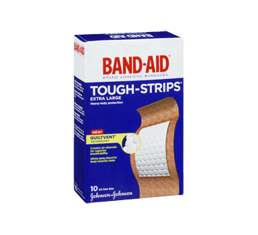 Image 2 of product Band-Aid - Tough-Strips Adhesive Bandages Extra Large, 10 units