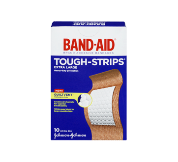 Image 3 of product Band-Aid - Tough-Strips Adhesive Bandages Extra Large, 10 units