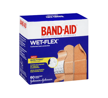 Image 2 of product Band-Aid - Wet-Flex Bandages Value Pack, 60 units