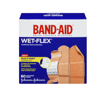 Image 3 of product Band-Aid - Wet-Flex Bandages Value Pack, 60 units