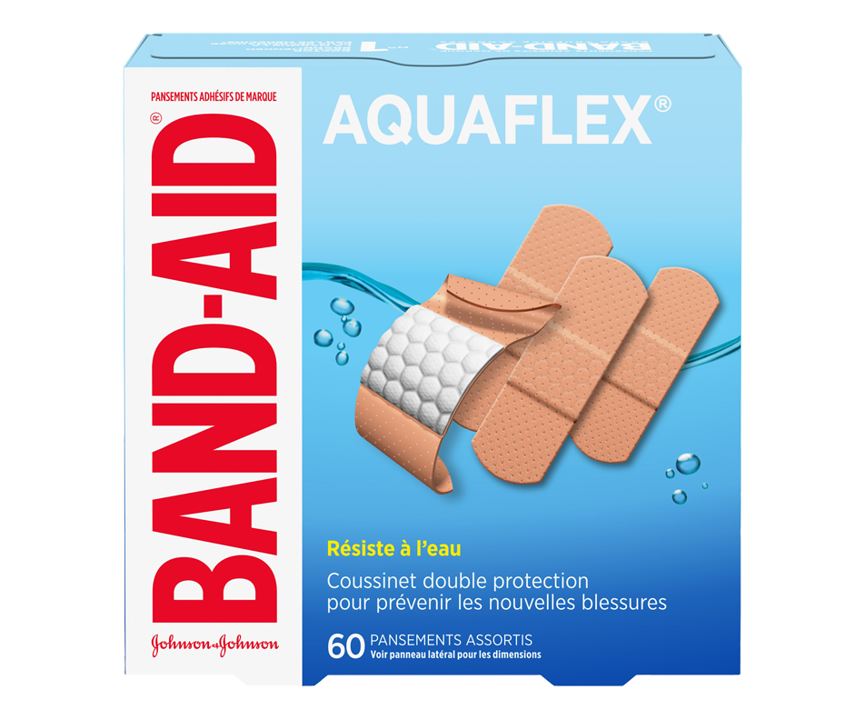 WetFlex Bandages Value Pack, 60 units BandAid Wellness Jean Coutu