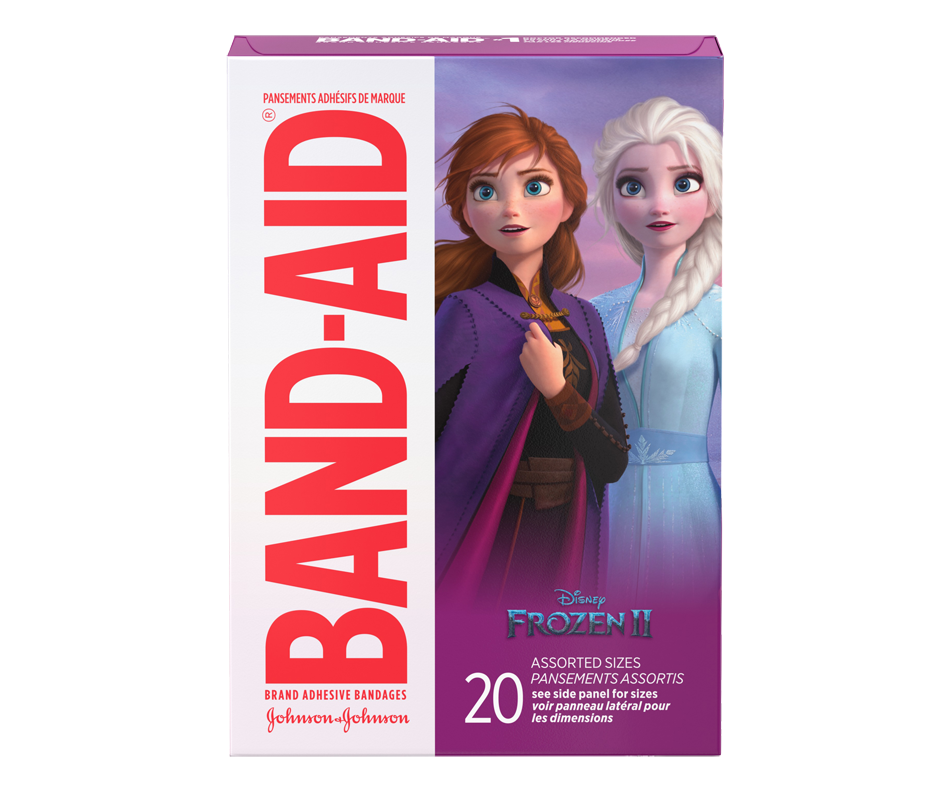 Assorted Adhesive Bandages, Frozen, 20 units BandAid Bandages
