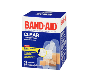 Image 1 of product Band-Aid - Comfort-Flex Clear Adhesive Bandages, 45 units