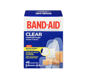 Image 3 of product Band-Aid - Comfort-Flex Clear Adhesive Bandages, 45 units