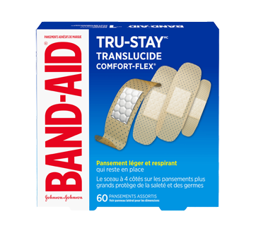 Image of product Band-Aid - Comfort-Flex Plastic Bandages Family Pack, 60 units