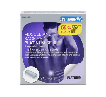 Image of product Personnelle - Muscle and Back Pain Relief, 18 units, Platinum